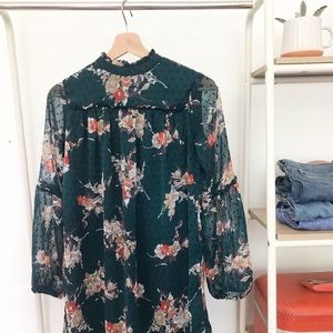 Japna floral dress, size XS! Worn once!